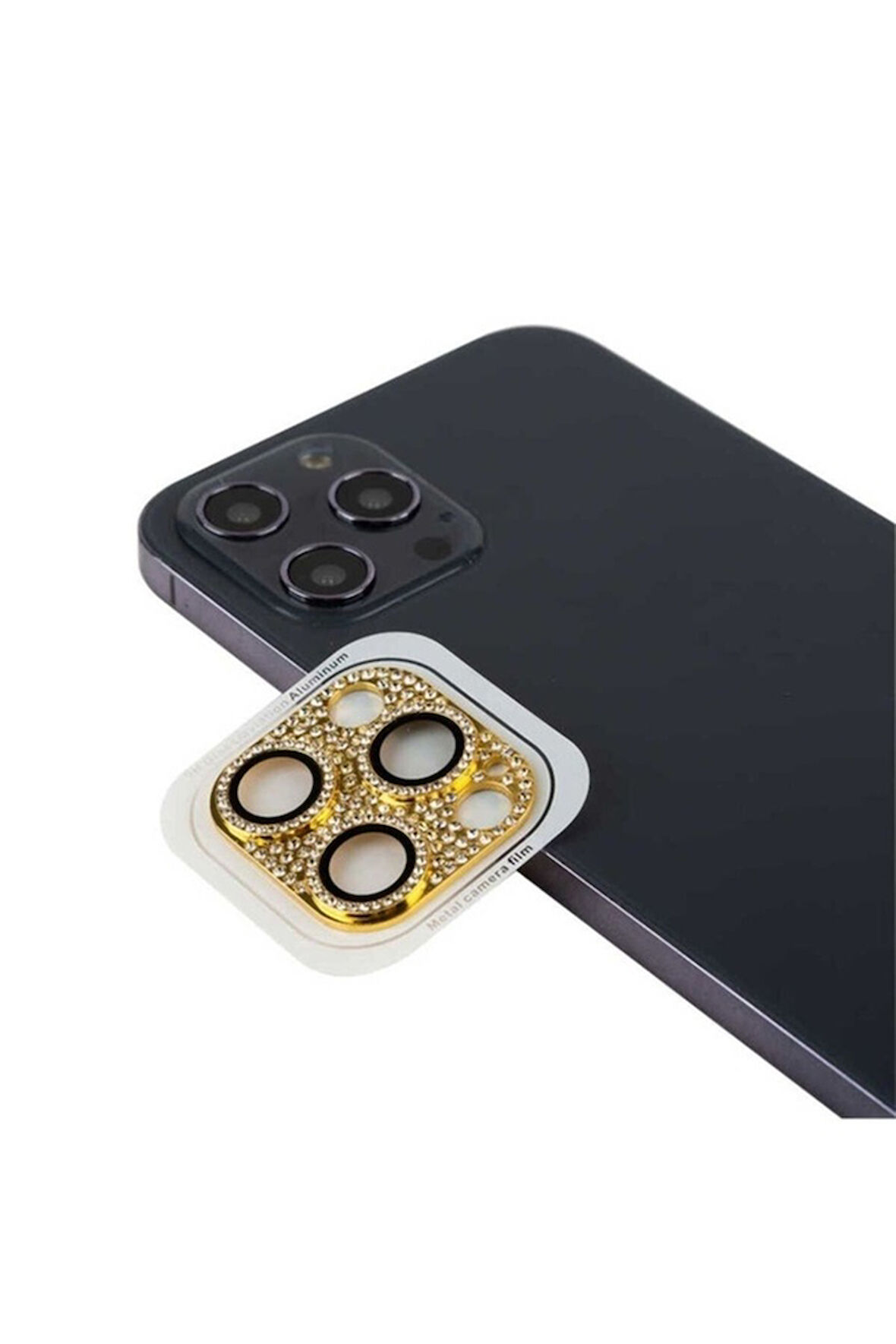 Apple iPhone 11 Pro Uyumlu CL-08 Kamera Lens Koruyucu Gold