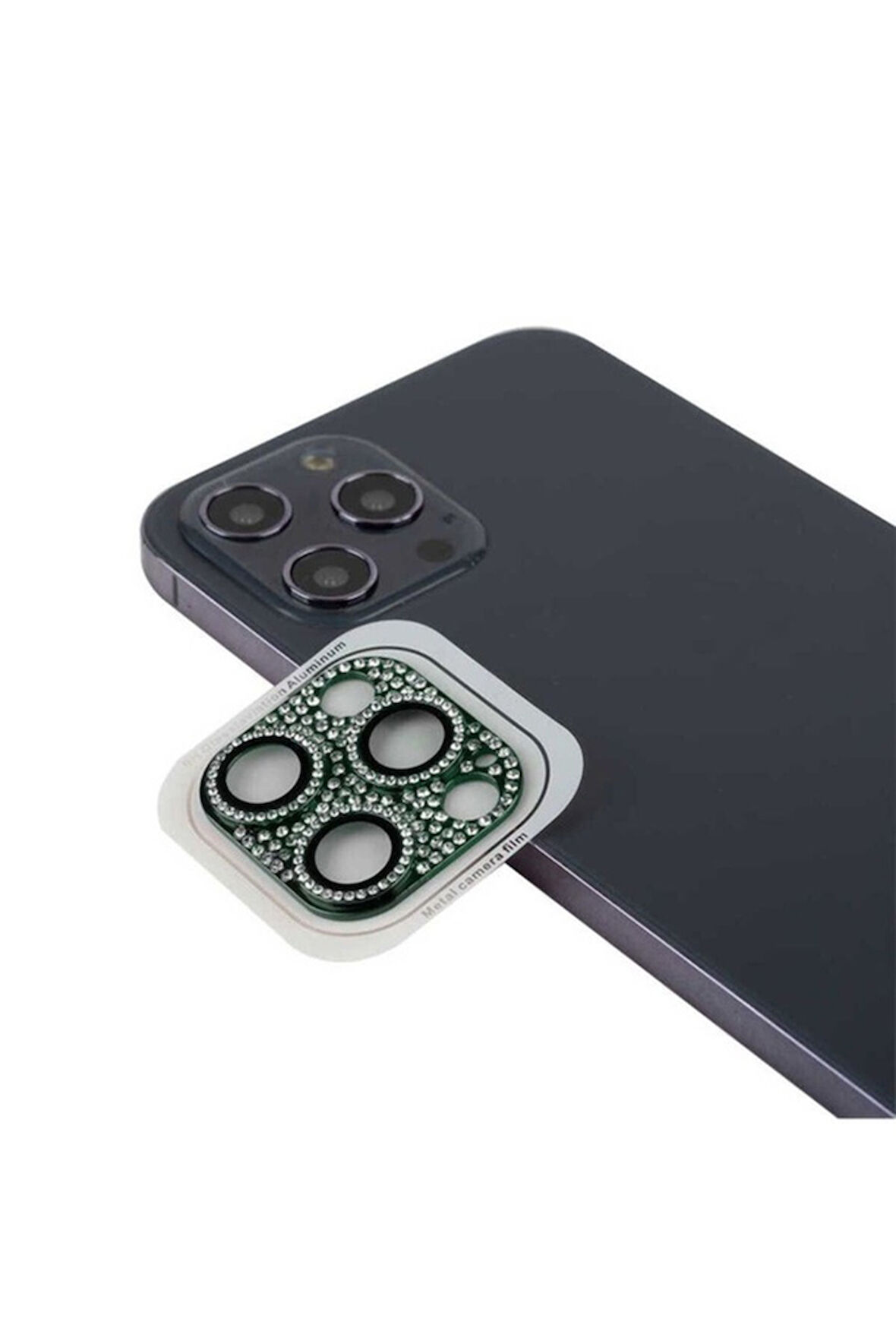 Apple iPhone 11 Pro Uyumlu CL-08 Kamera Lens Koruyucu Koyu Yeşil