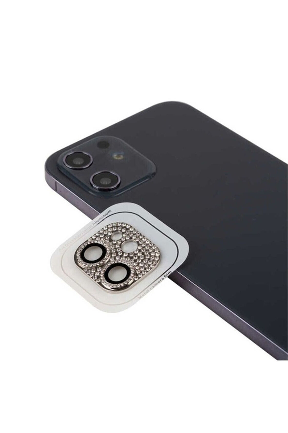 Apple iPhone 12 Mini Uyumlu CL-08 Kamera Lens Koruyucu Gümüş