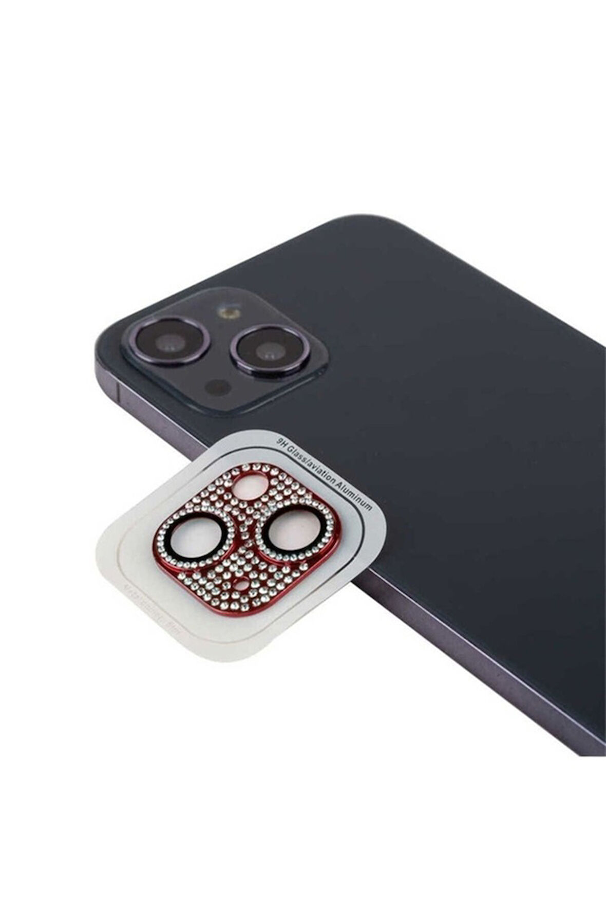 Apple iPhone 13 Mini Uyumlu CL-08 Kamera Lens Koruyucu Kırmızı