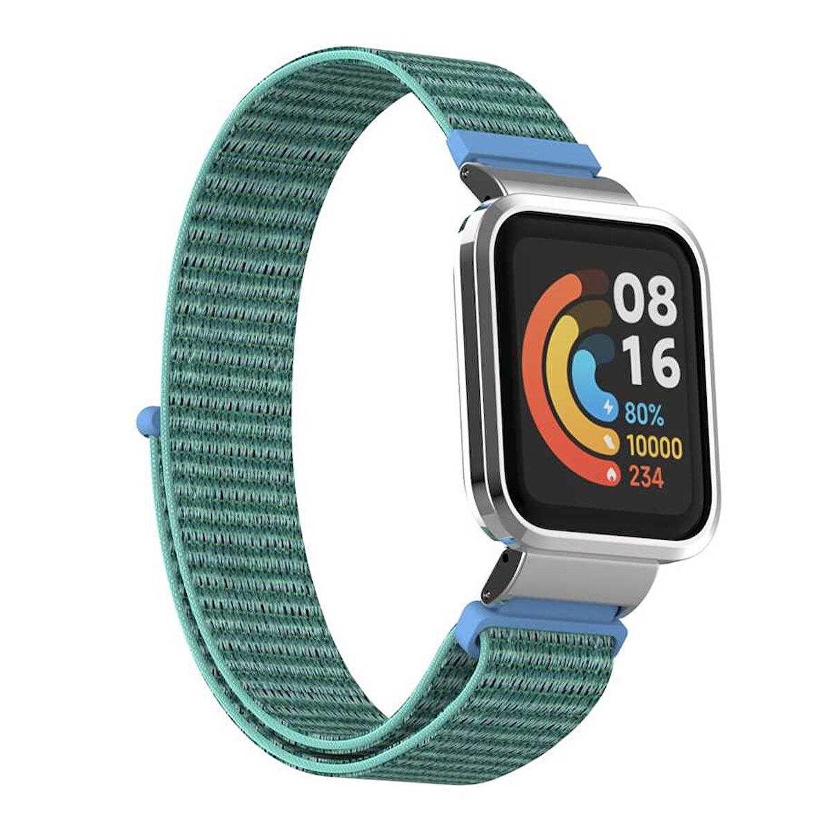 Xiaomi Redmi Watch (Mi Watch Lite) Uyumlu Kordon Hasır Örgü Cırt Cırtlı Zore KRD-61 Kayış NO9