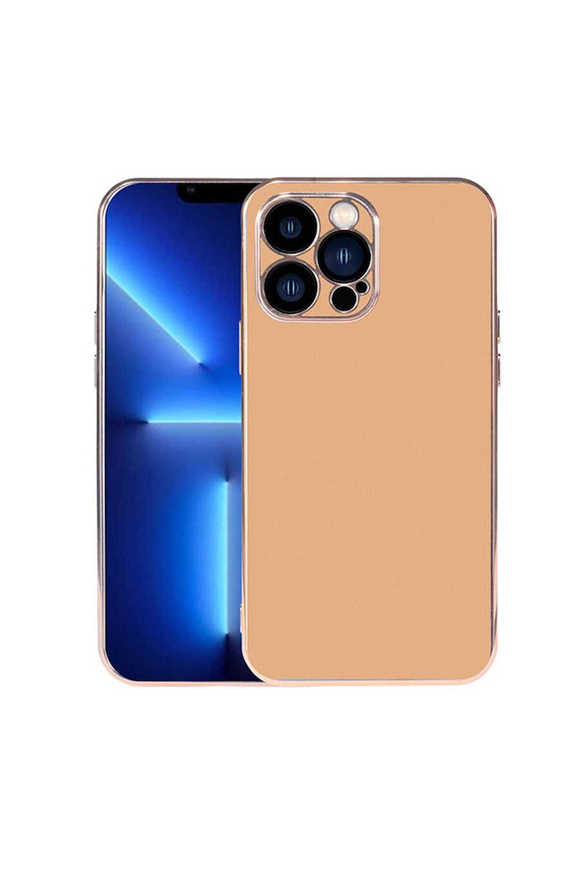 Apple iPhone 13 Pro Uyumlu Kılıf Zore Viyana Kapak Gold