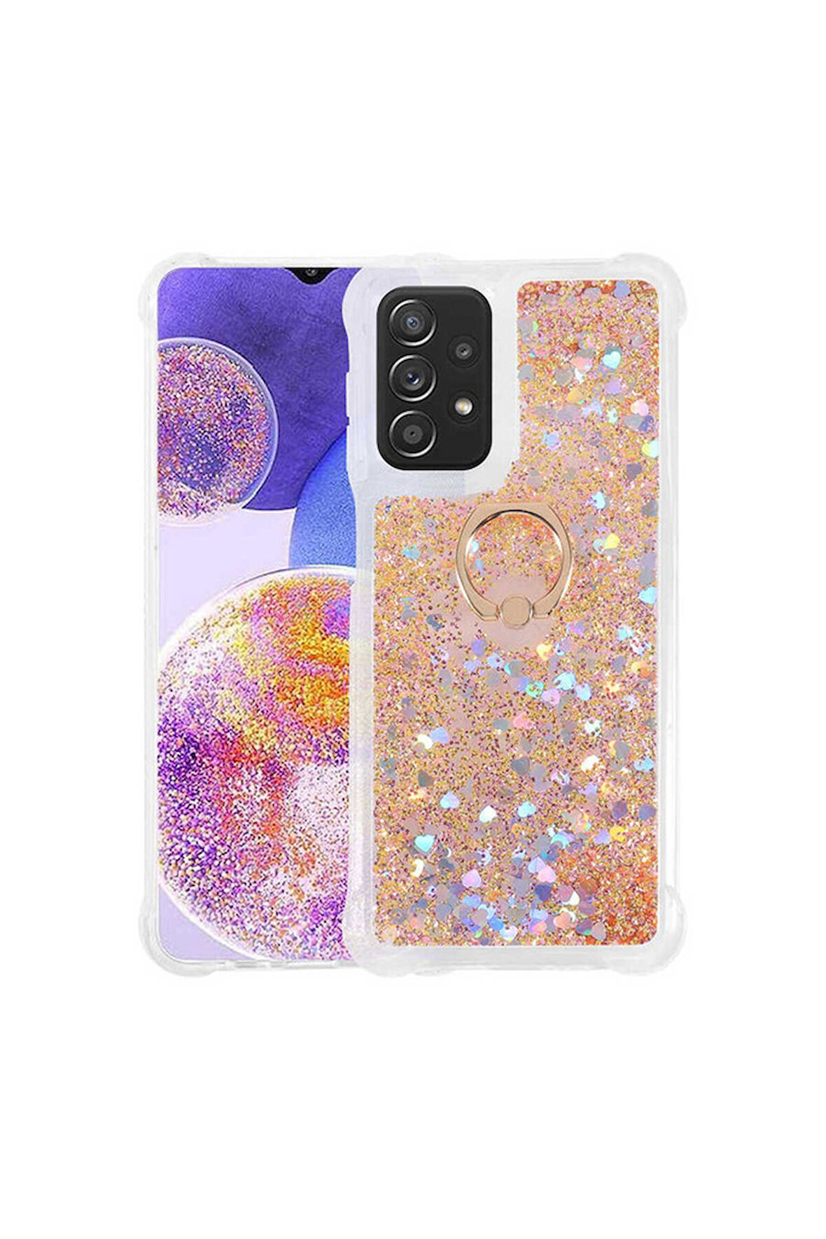 Samsung Galaxy A23 Uyumlu Kılıf Zore Milce Kapak Gold