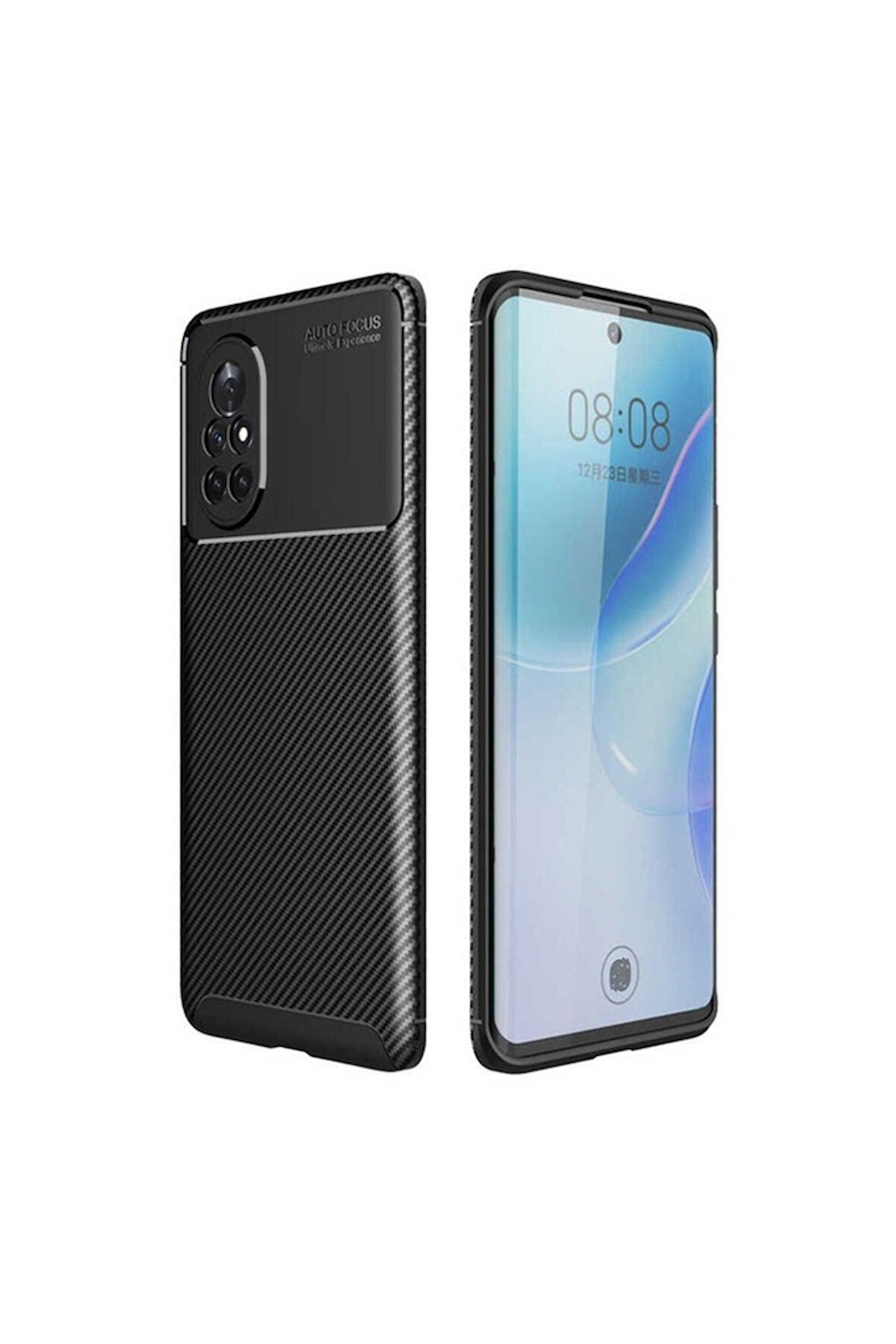 Huawei Nova 8İ Uyumlu Kılıf Zore Negro Silikon Kapak Siyah