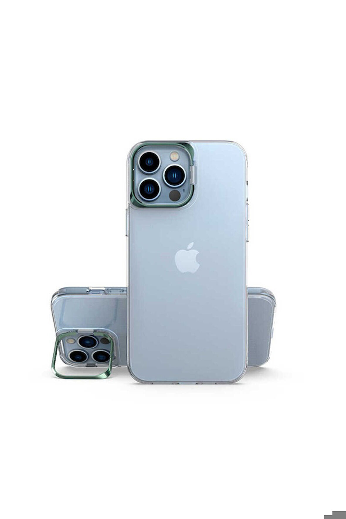 Apple iPhone 13 Pro Uyumlu Kılıf Zore Skuba Kapak Koyu Yeşil