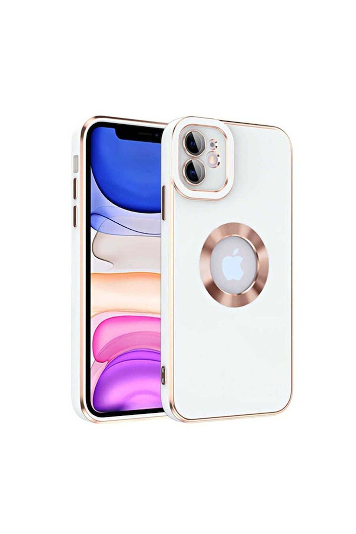 Apple iPhone 12 Uyumlu Kılıf Zore Kongo Kapak Beyaz