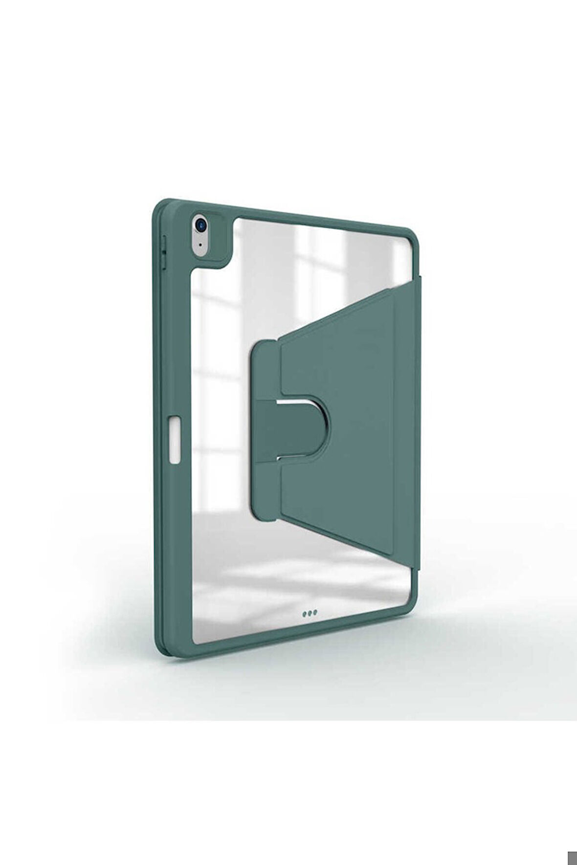 Apple iPad Air 10.9 2022 (5.Nesil) Uyumlu Kılıf Zore Nayn Dönebilen Standlı Kılıf Koyu Yeşil