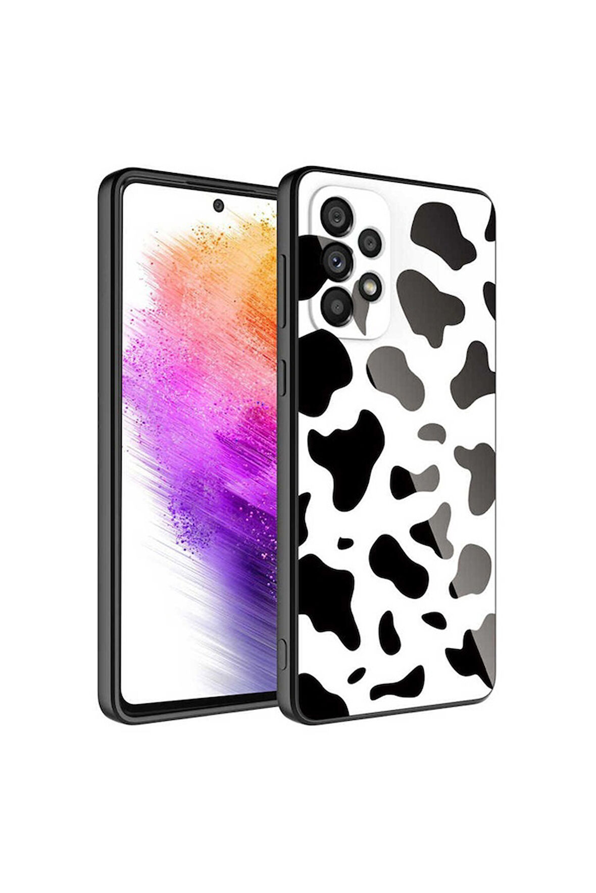 Samsung Galaxy A33 5G Uyumlu Kılıf Kamera Korumalı Desenli Sert Silikon Zore Epoksi Kapak NO7