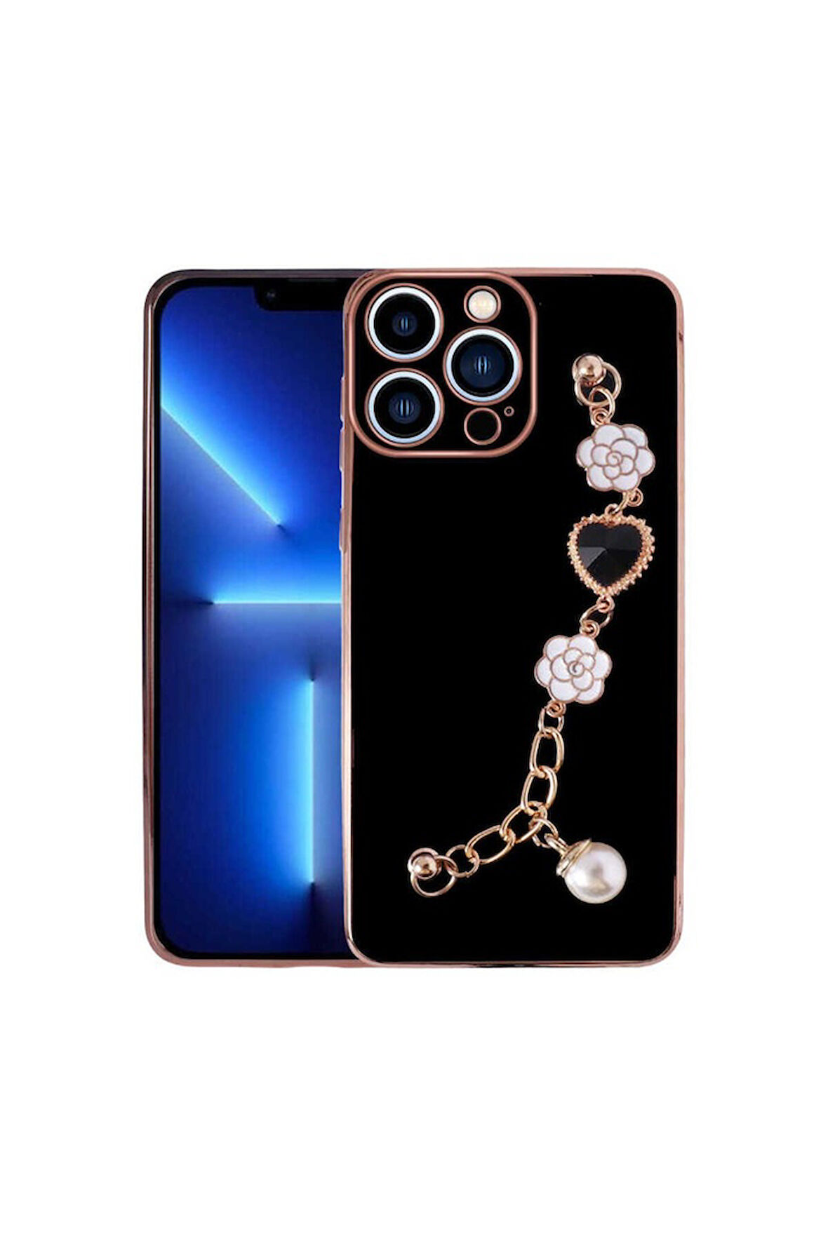 Apple iPhone 12 Pro Max Uyumlu Kılıf El Tutamaçlı Kamera Korumalı Zore Taka Silikon Kapak Siyah