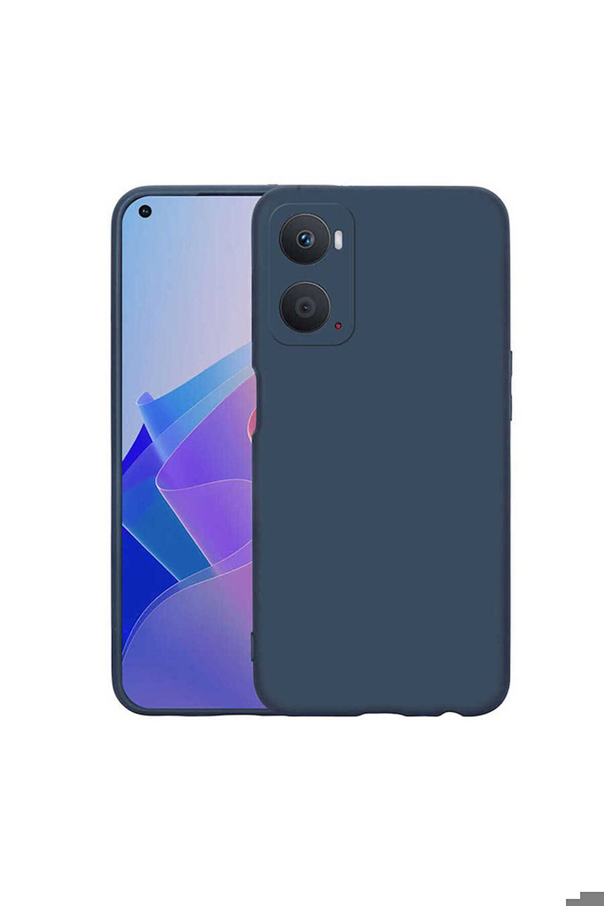 Oppo A76 Uyumlu Kılıf Zore Mara Lansman Kapak Lacivert