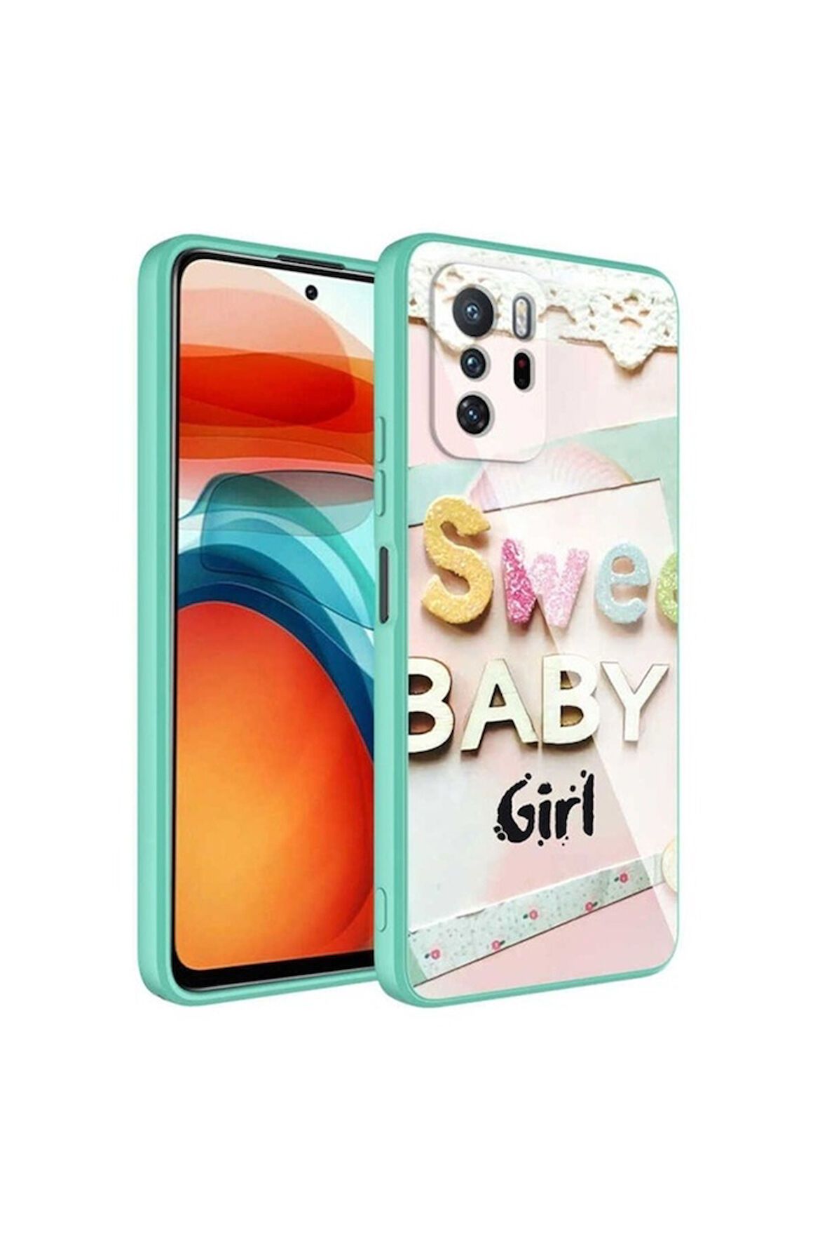 Xiaomi Redmi Note 10 Pro Uyumlu Kılıf Kamera Korumalı Desenli Sert Silikon Zore Epoksi Kapak NO5