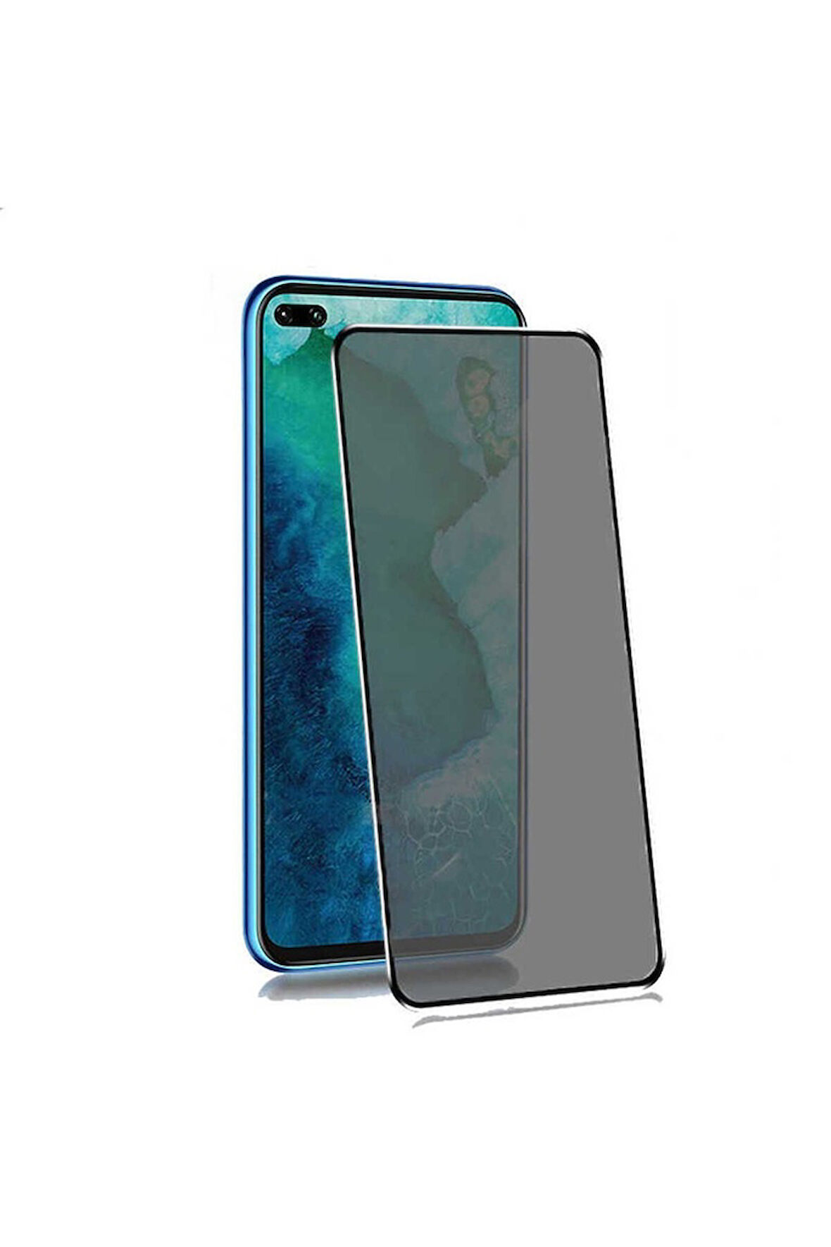 Oppo Reno 4 Lite Uyumlu Hayalet Ekran Koruyucu Davin Privacy Mat Seramik Ekran Filmi