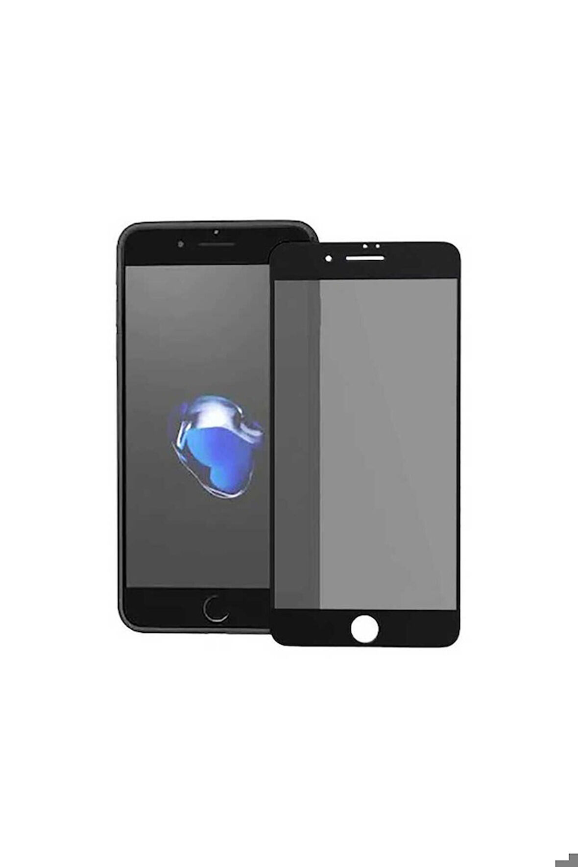 Apple iPhone SE 2022 Uyumlu Hayalet Ekran Koruyucu Davin Privacy Mat Seramik Ekran Filmi Siyah