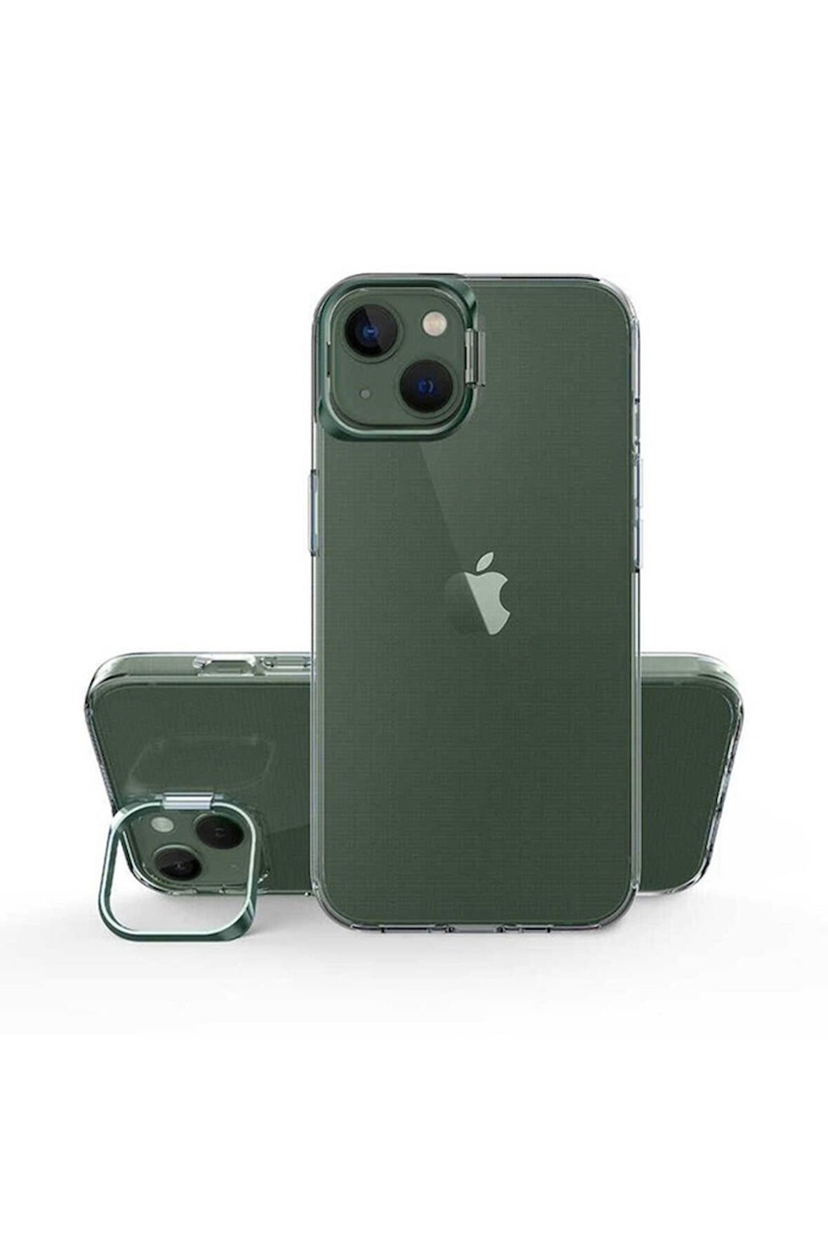 Apple iPhone 14 Uyumlu Kılıf Zore Skuba Kapak Koyu Yeşil