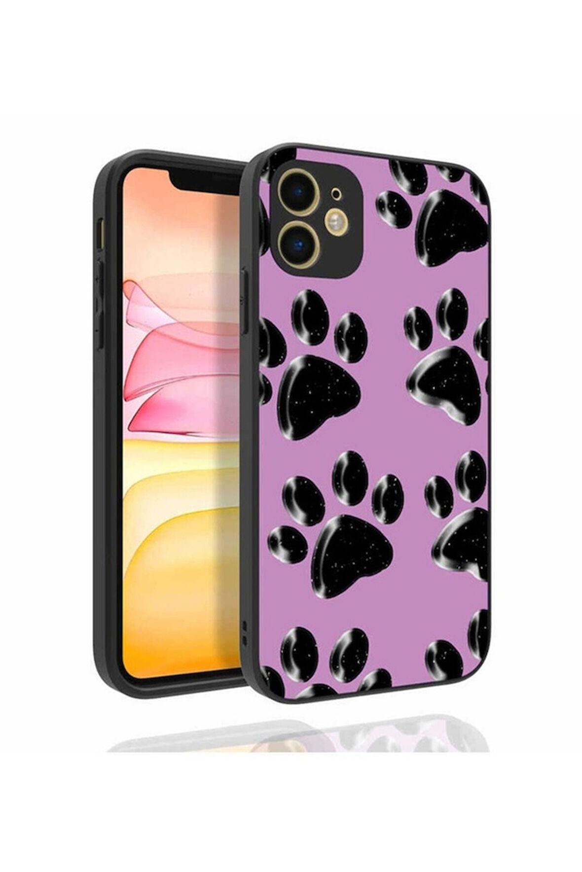 Apple iPhone 11 Uyumlu Kılıf Desenli Kamera Korumalı Parlak Zore Nora Kapak NO3