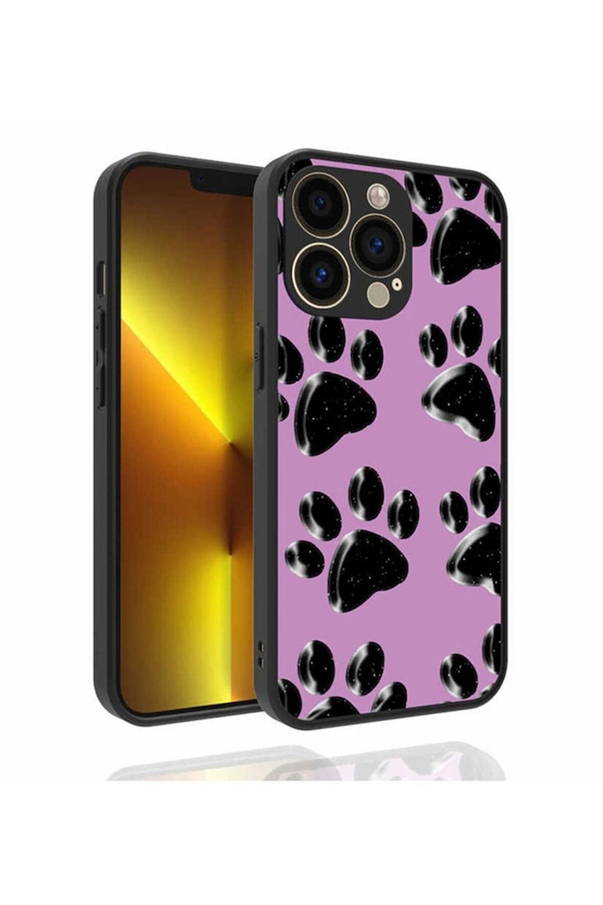 Apple iPhone 13 Pro Uyumlu Kılıf Desenli Kamera Korumalı Parlak Zore Nora Kapak NO3