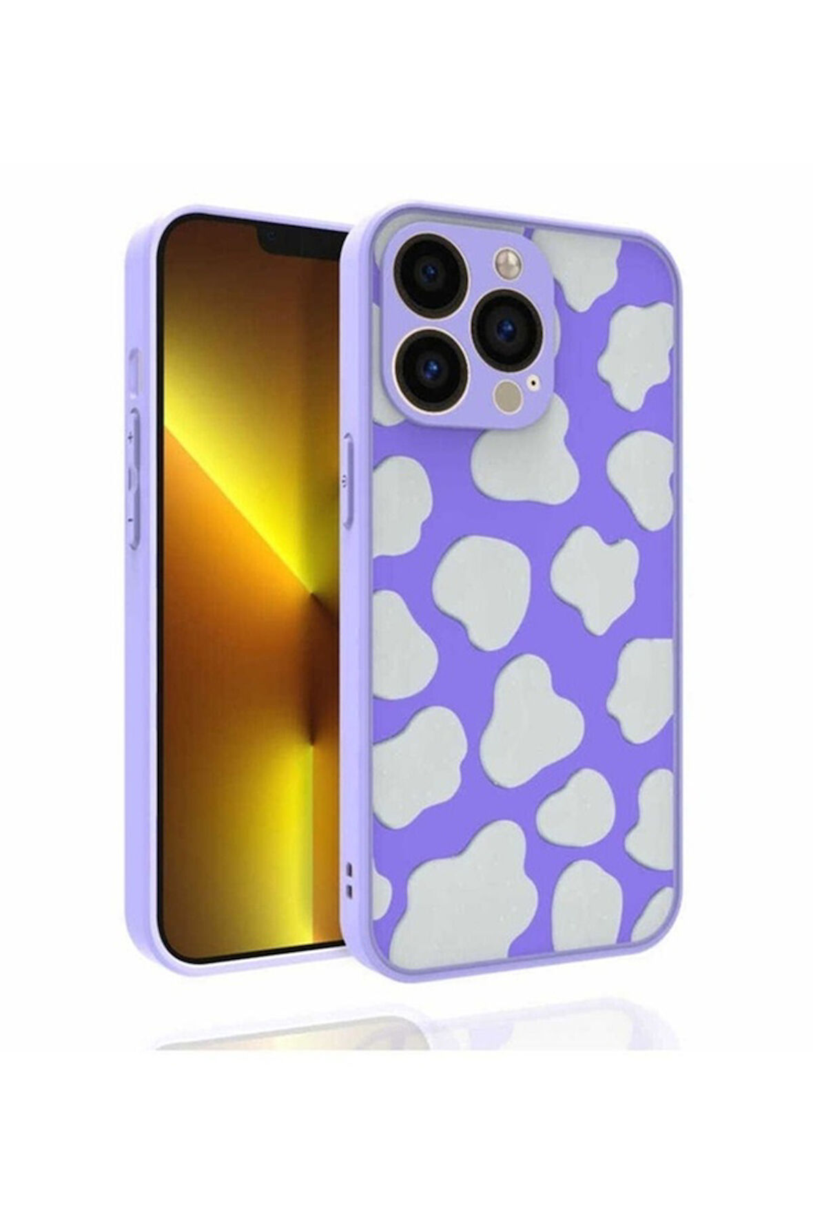 Apple iPhone 13 Pro Max Uyumlu Kılıf Desenli Kamera Korumalı Parlak Zore Nora Kapak NO6