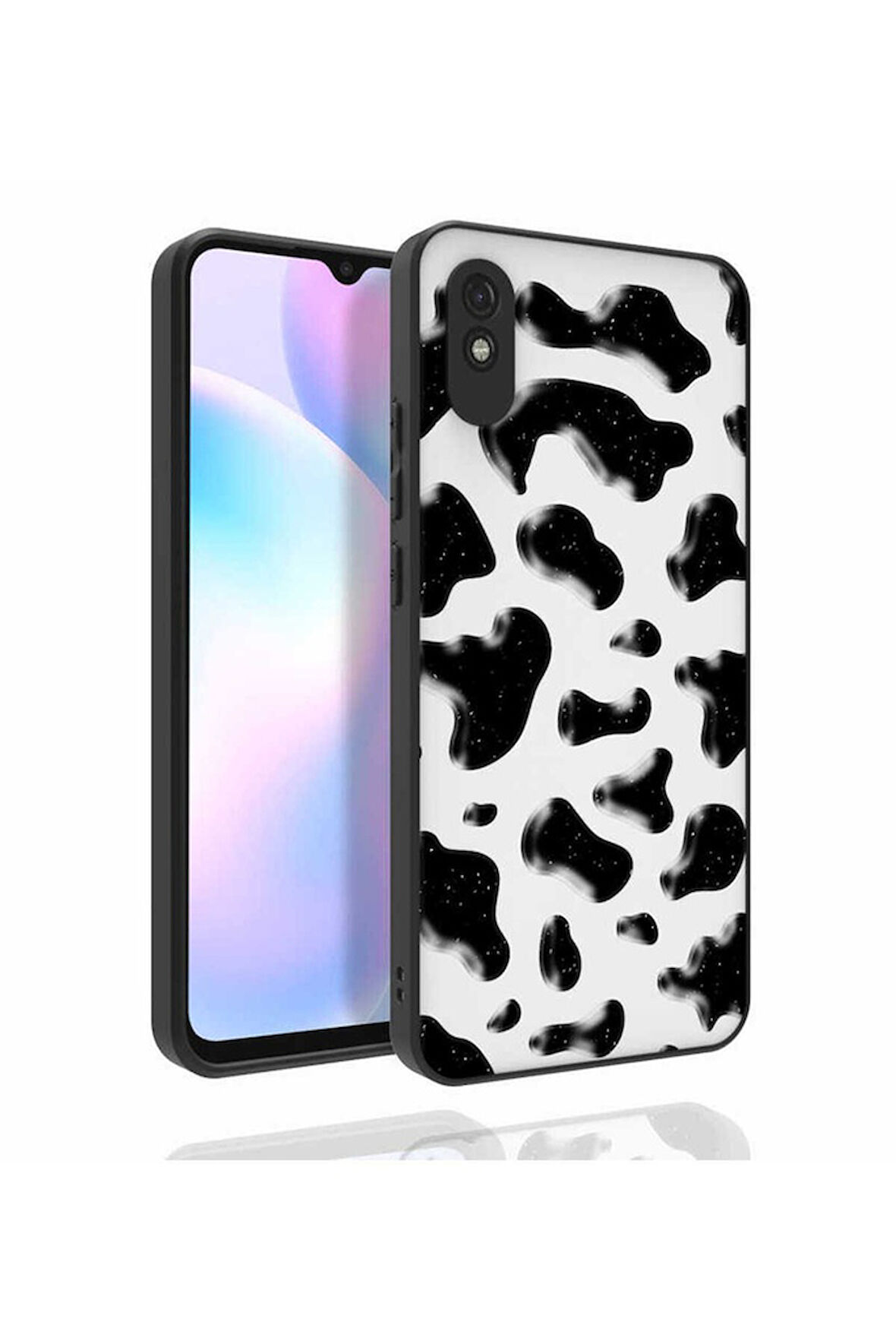 Xiaomi Redmi 9A Uyumlu Kılıf Desenli Kamera Korumalı Parlak Zore Nora Kapak NO2