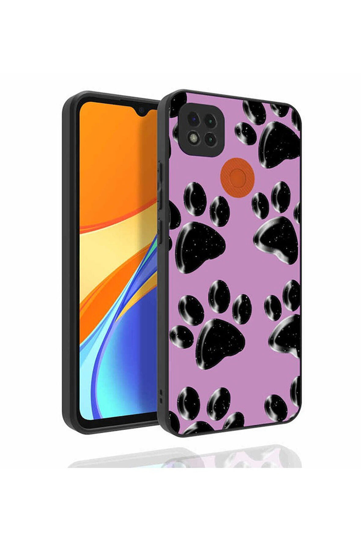 Xiaomi Redmi 9C Uyumlu Kılıf Desenli Kamera Korumalı Parlak Zore Nora Kapak NO3