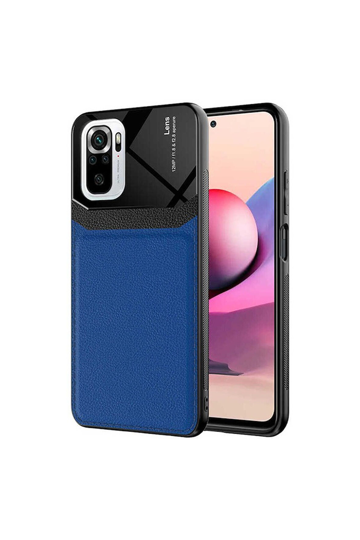 Xiaomi Poco M5S Uyumlu Kılıf Zore Emiks Kapak Lacivert