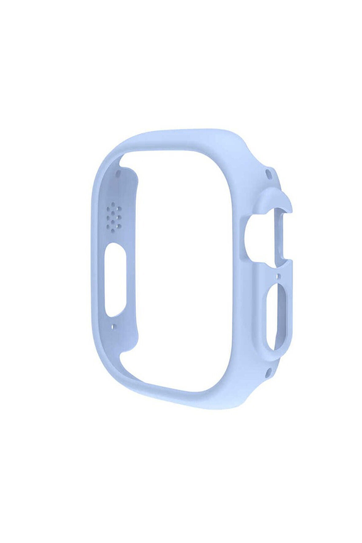 Apple Watch Ultra 49mm Uyumlu Sert PC Kasa Koruyucu Zore Watch Gard 18 Mavi Açık