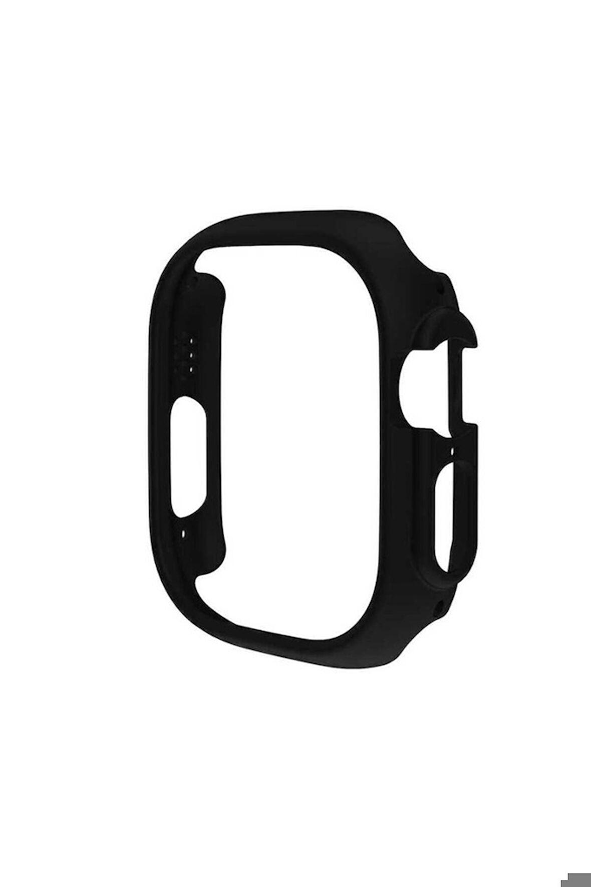 Apple Watch Ultra 49mm Uyumlu Sert PC Kasa Koruyucu Zore Watch Gard 18 Siyah