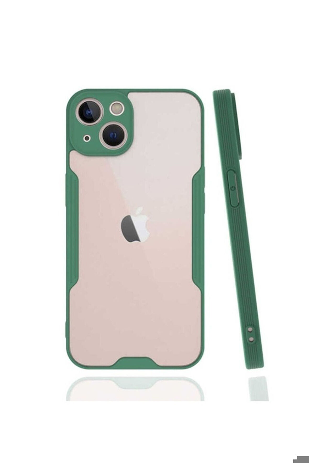 Apple iPhone 14 Uyumlu Kılıf Zore Parfe Kapak Koyu Yeşil