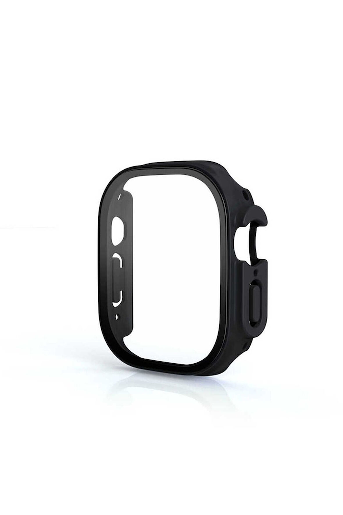 Apple Watch Ultra 49mm Uyumlu Kasa ve Ekran Koruyucu Zore Watch Gard 19 Siyah