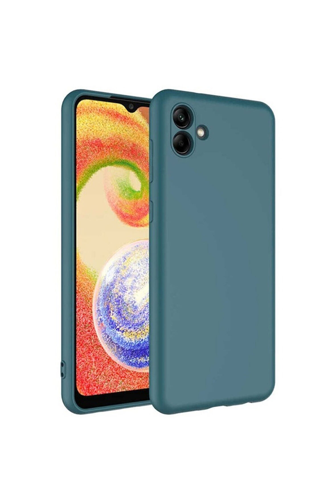 Samsung Galaxy A04 Uyumlu Kılıf Zore Mara Lansman Kapak Koyu Yeşil