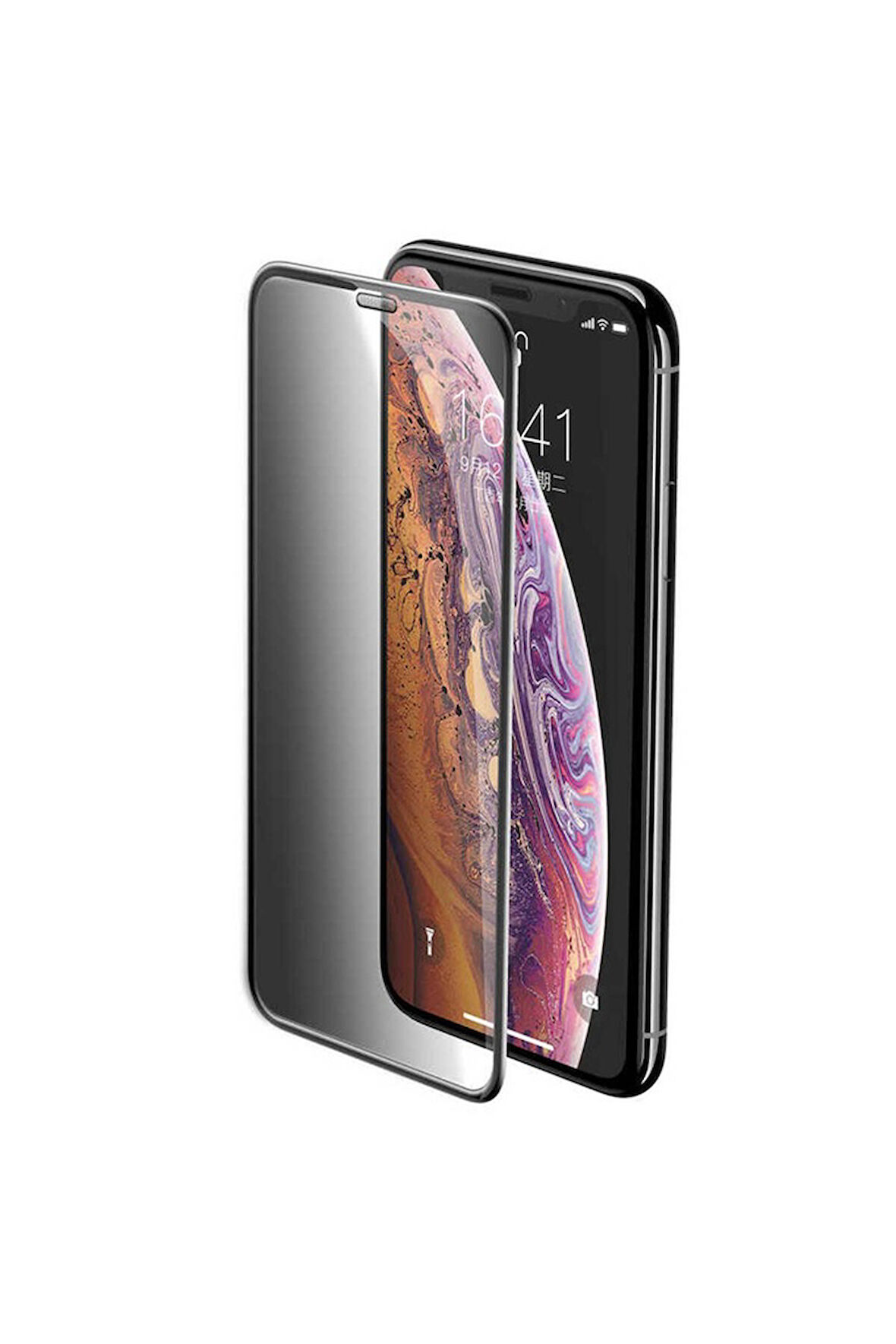 Apple iPhone 14 Pro Max Uyumlu Zore Anti-Dust Privacy Temperli Ekran Koruyucu