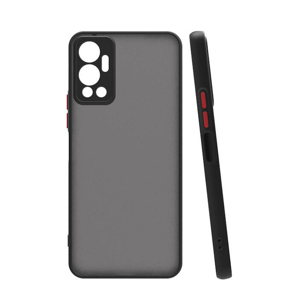 Infinix Hot 12 Uyumlu Kılıf Zore Hux Kapak Siyah