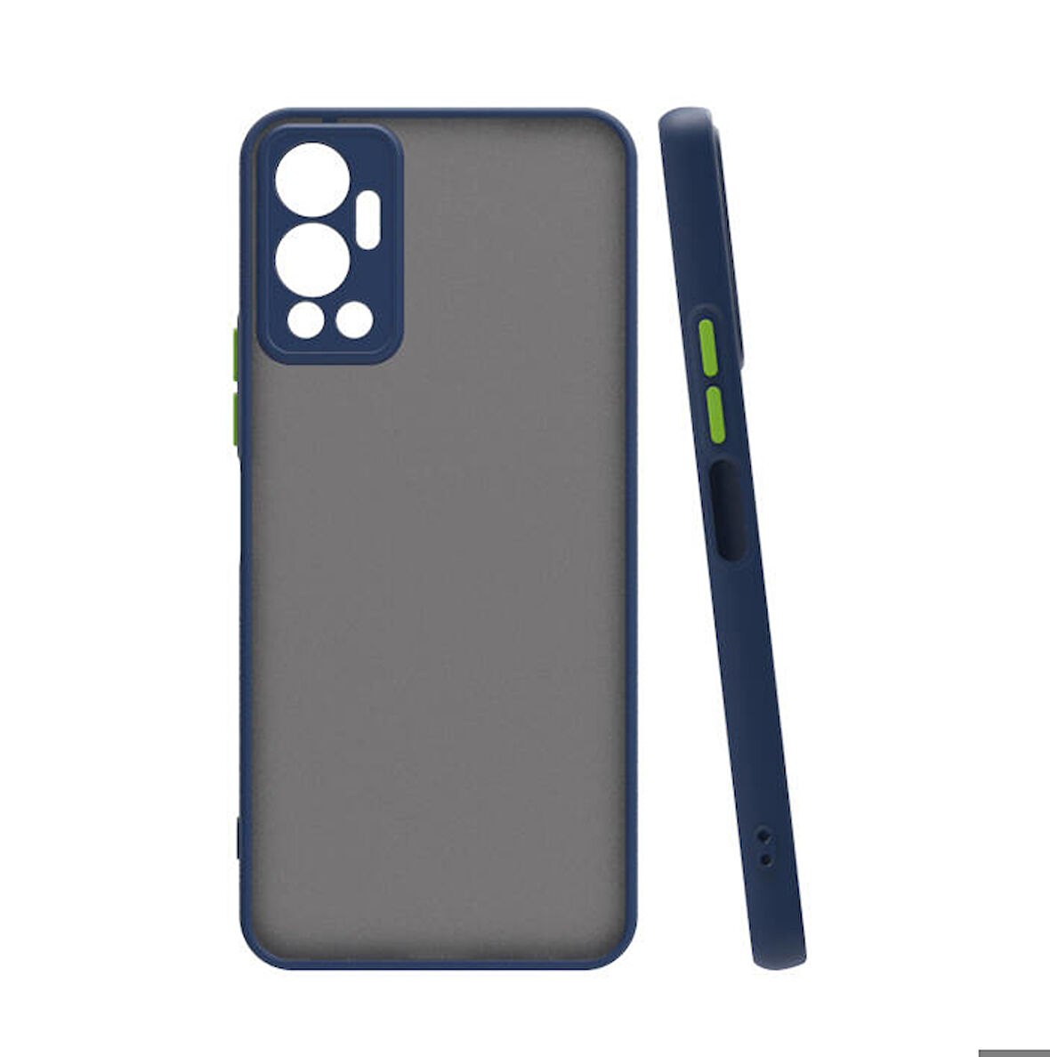 Infinix Hot 12 Uyumlu Kılıf Zore Hux Kapak Lacivert