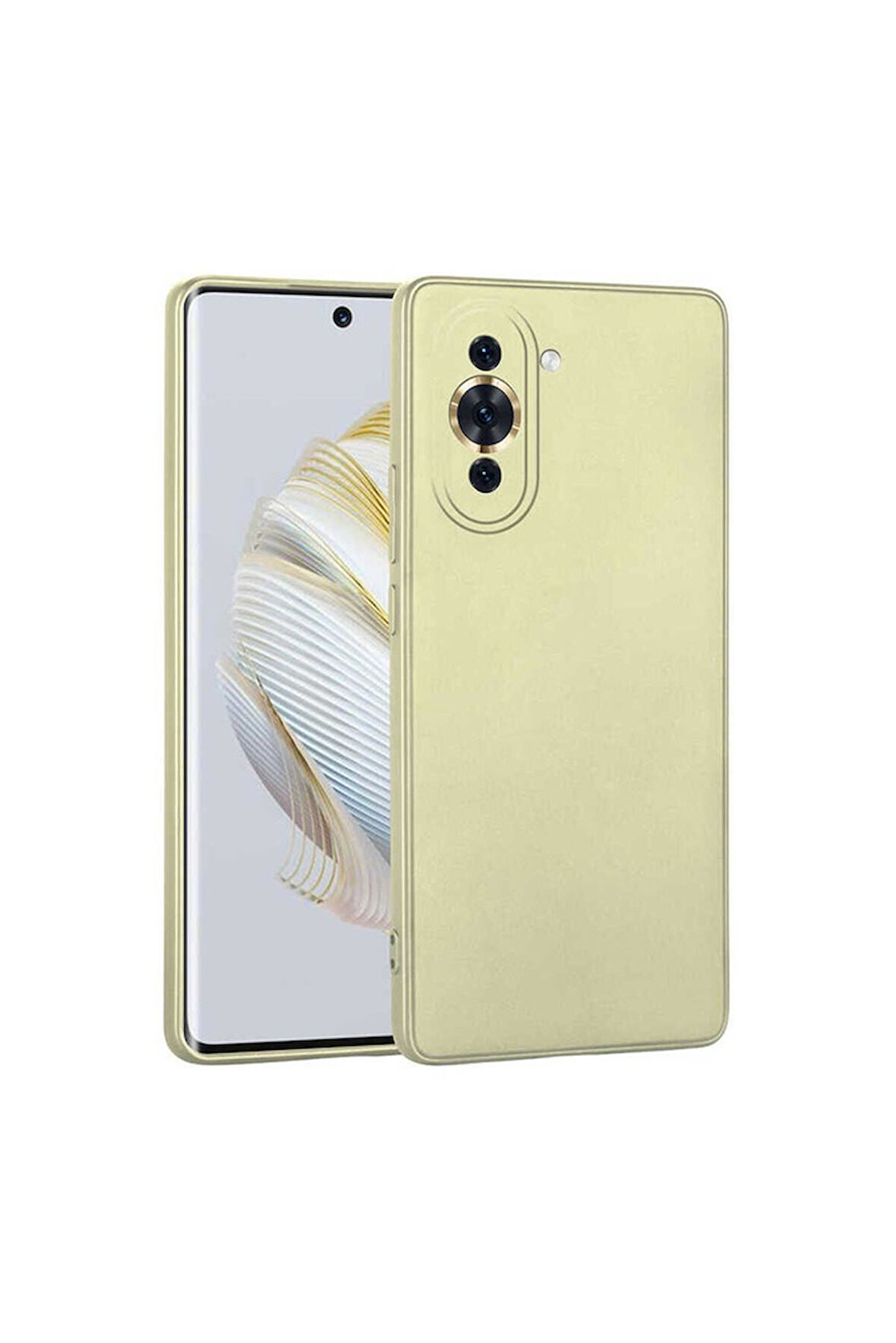 Huawei Nova 10 Uyumlu Kılıf Zore Premier Silikon Kapak Gold