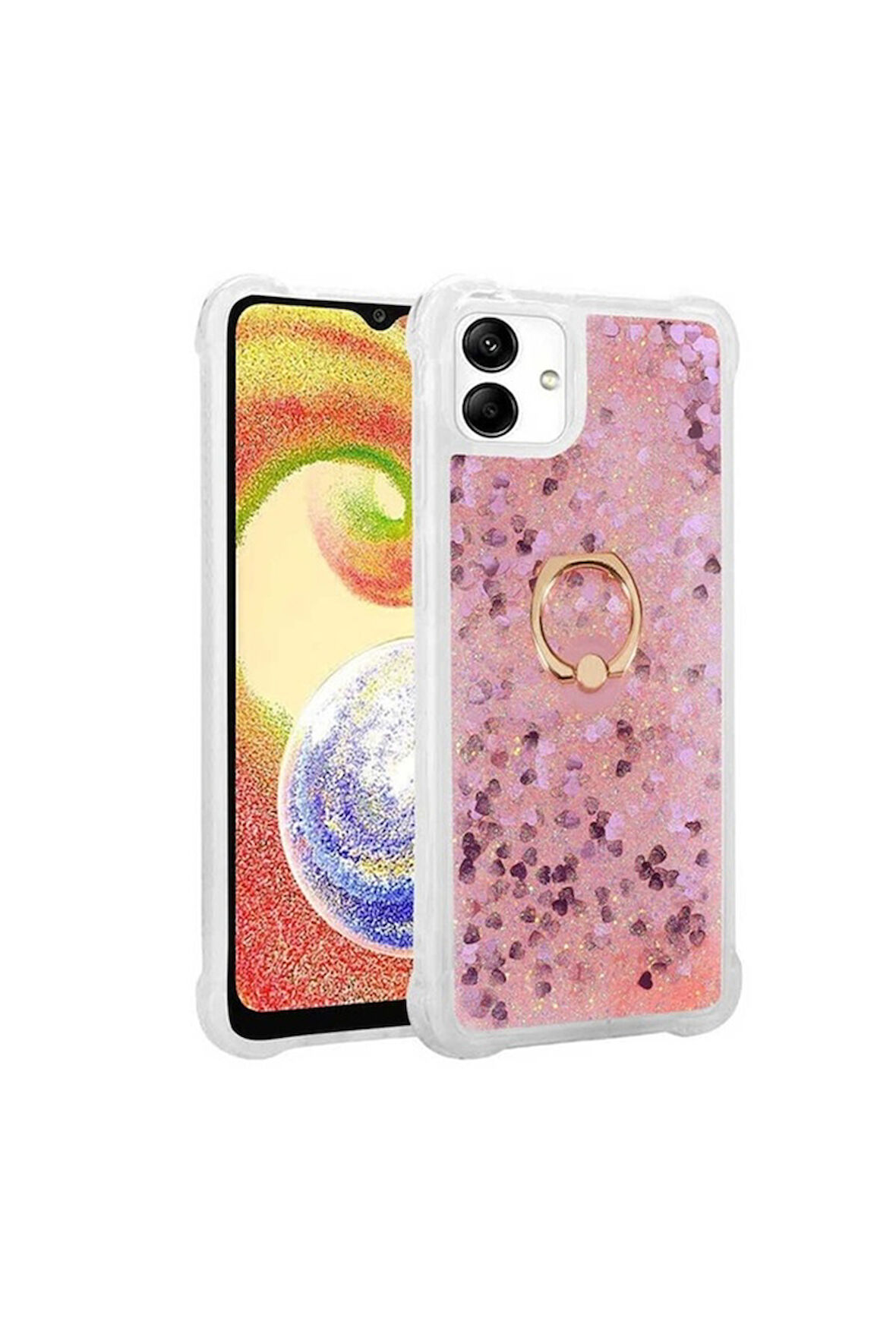 Samsung Galaxy A04 Uyumlu Kılıf Zore Milce Kapak Pembe