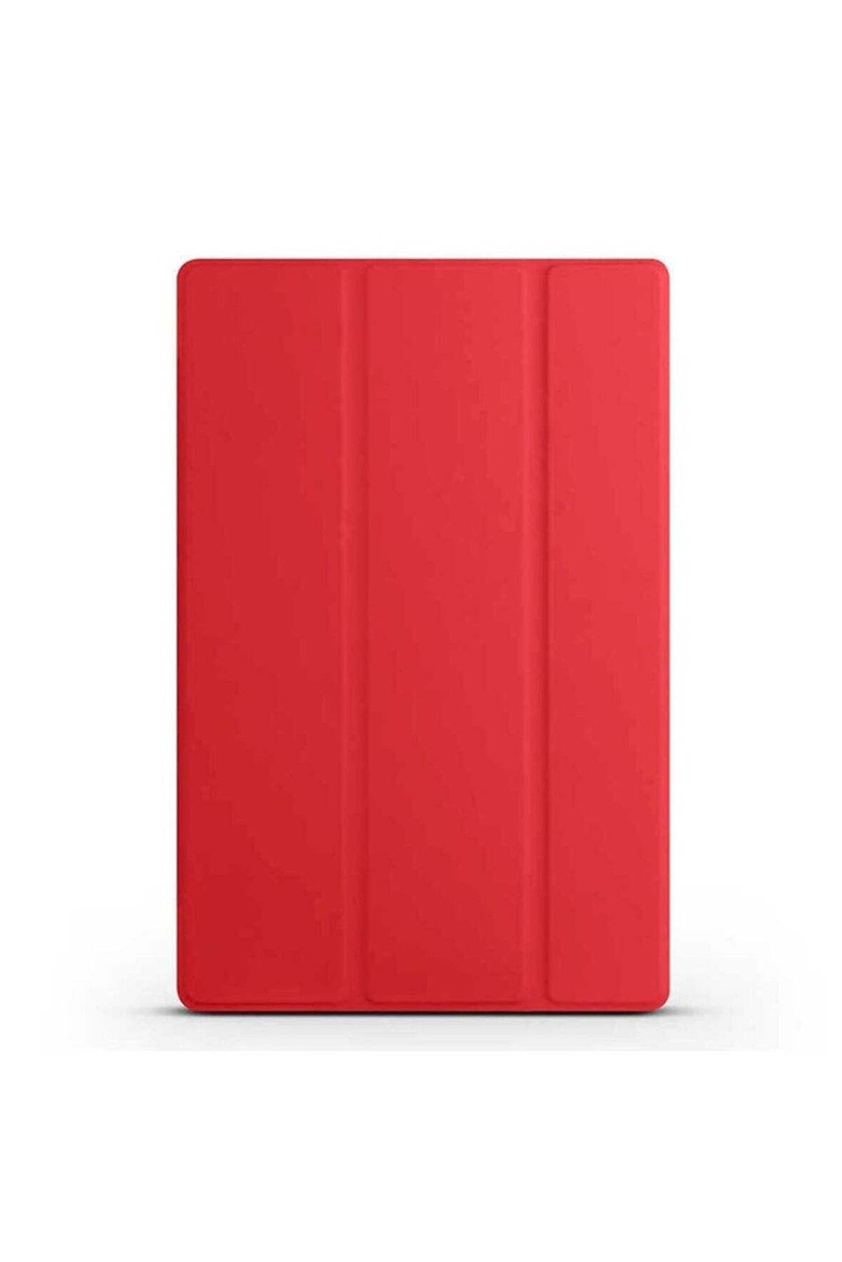 Xiaomi Redmi Pad Uyumlu Zore Smart Cover Standlı 1-1 Kılıf Kırmızı