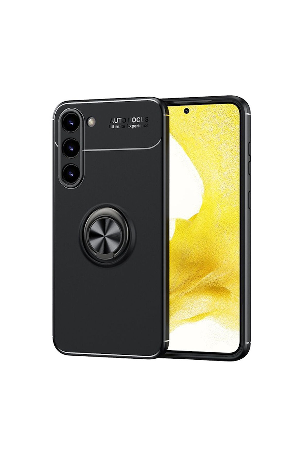 Samsung Galaxy S23 Plus Uyumlu Kılıf Zore Ravel Silikon Kapak Siyah