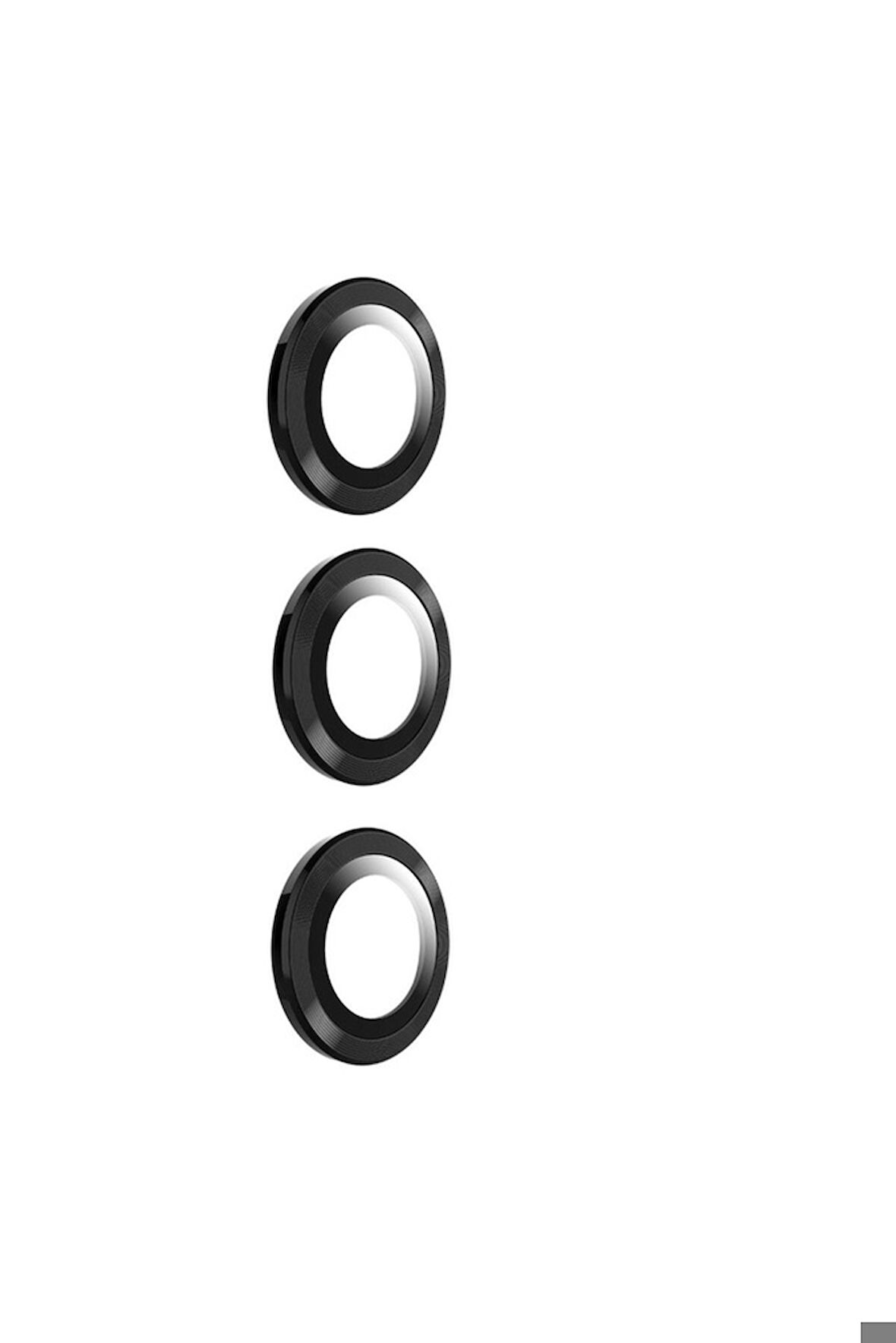 Samsung Galaxy S23 Uyumlu Zore Kamera Lens Koruyucu Cam Filmi Siyah