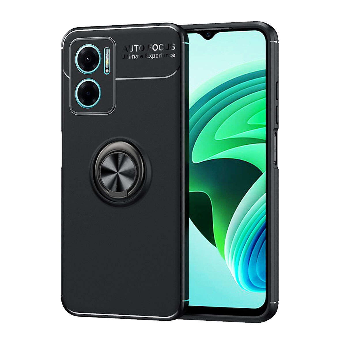 Xiaomi Redmi Note 11E Uyumlu Kılıf Zore Ravel Silikon Kapak Siyah