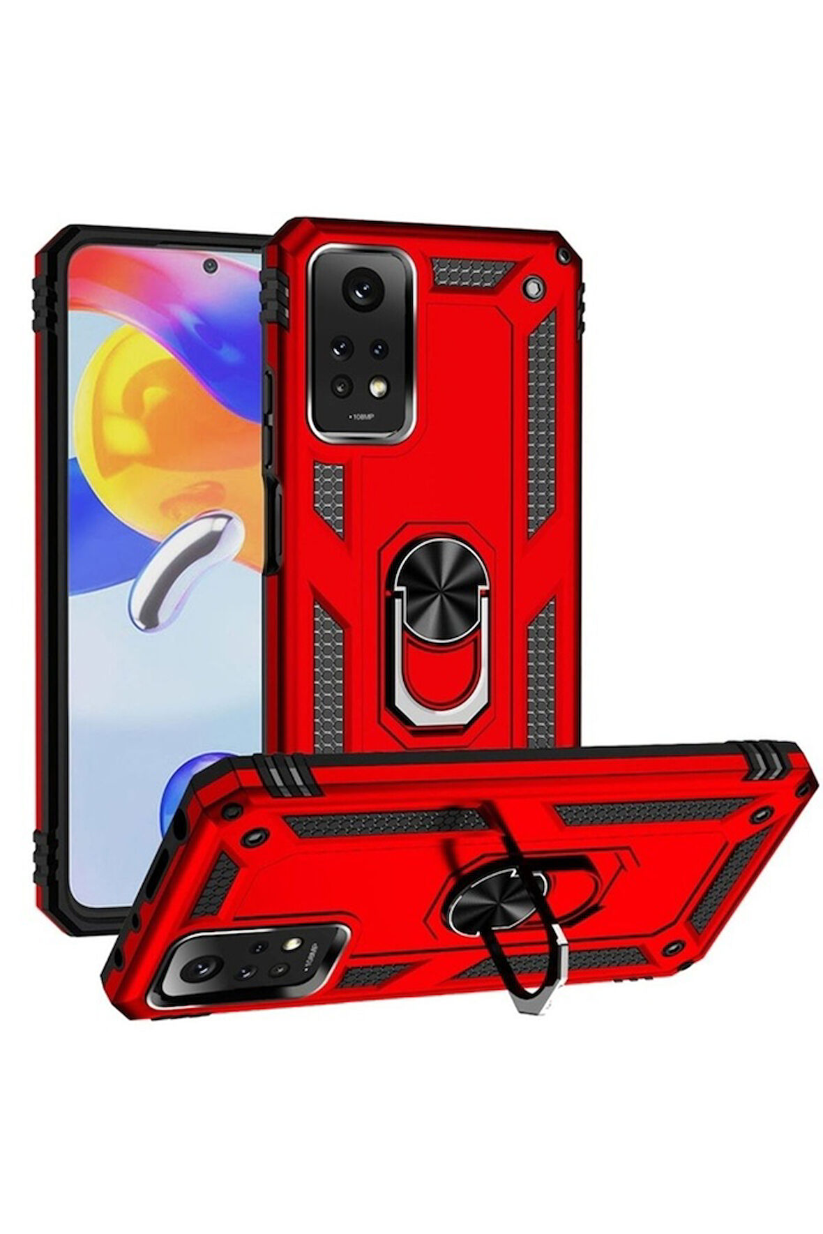 Xiaomi Redmi Note 12 Pro 4G Uyumlu Kılıf Zore Vega Kapak Kırmızı