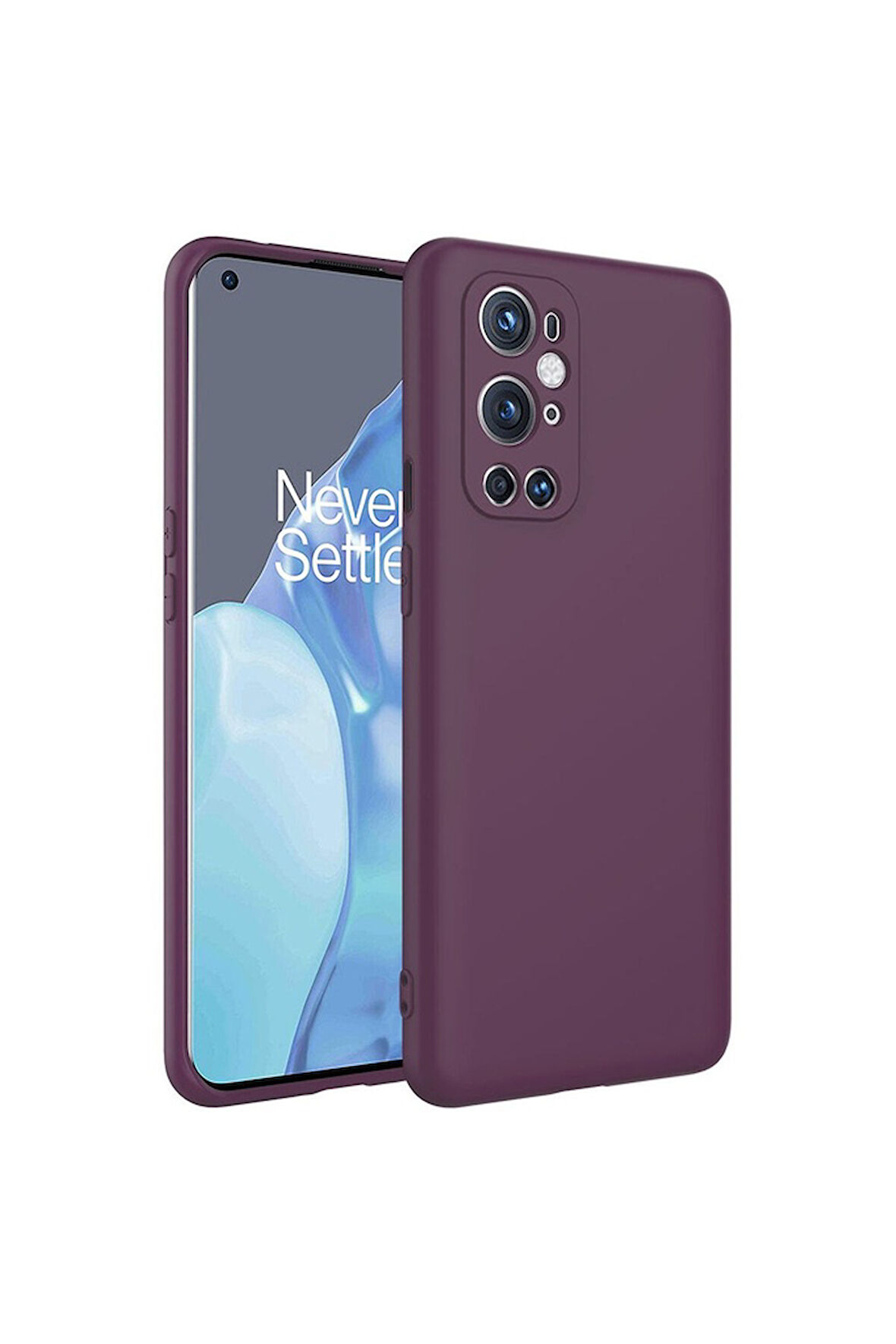 OnePlus 9 Pro Uyumlu Kılıf Zore Mara Lansman Kapak Koyu Mor