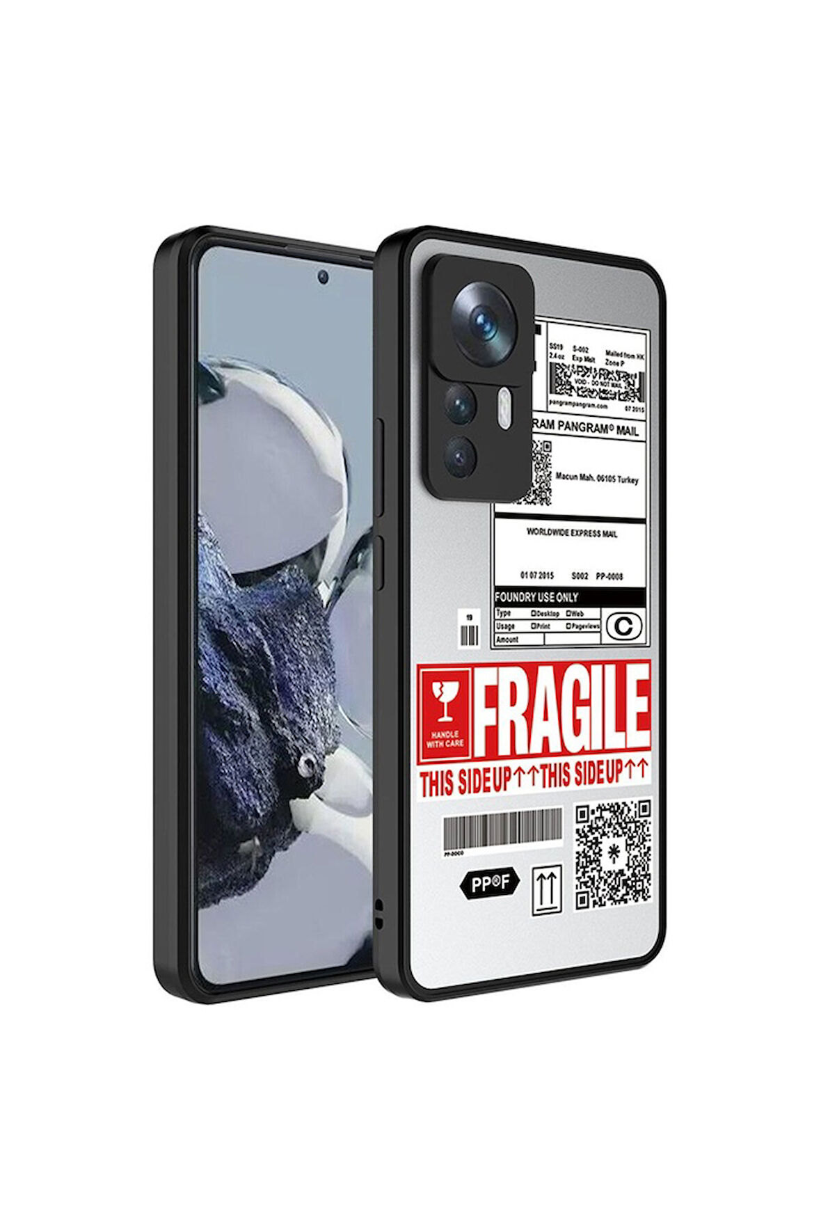 Xiaomi Mi 12T Uyumlu Kılıf Aynalı Desenli Kamera Korumalı Parlak Zore Mirror Kapak Fragile