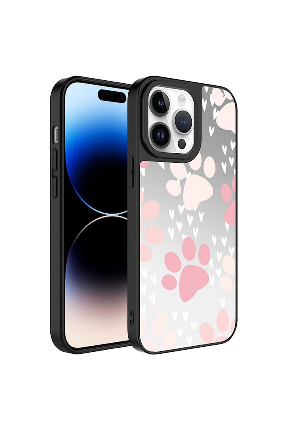 Apple iPhone 14 Plus Uyumlu Kılıf Aynalı Desenli Kamera Korumalı Parlak Zore Mirror Kapak Pati