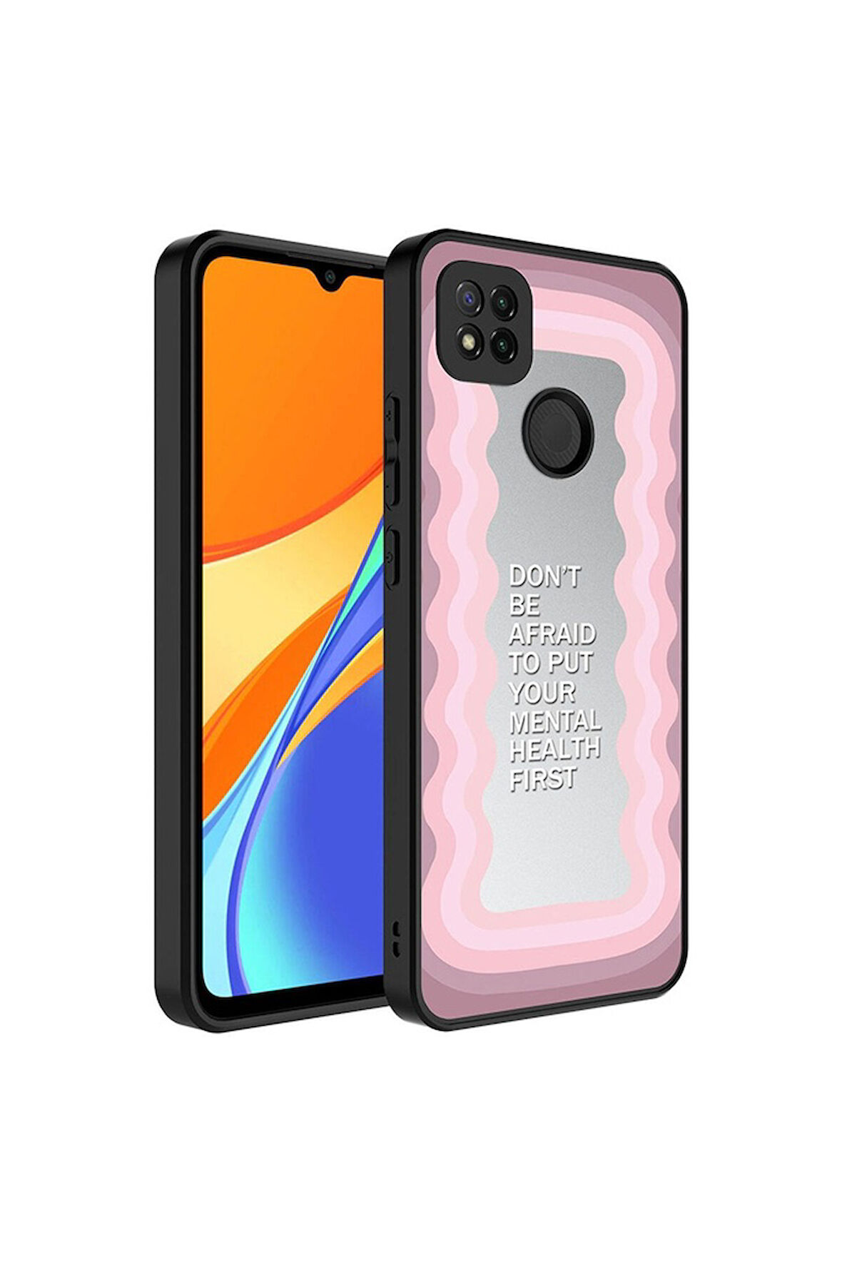 Xiaomi Redmi 9C Uyumlu Kılıf Aynalı Desenli Kamera Korumalı Parlak Zore Mirror Kapak Ayna