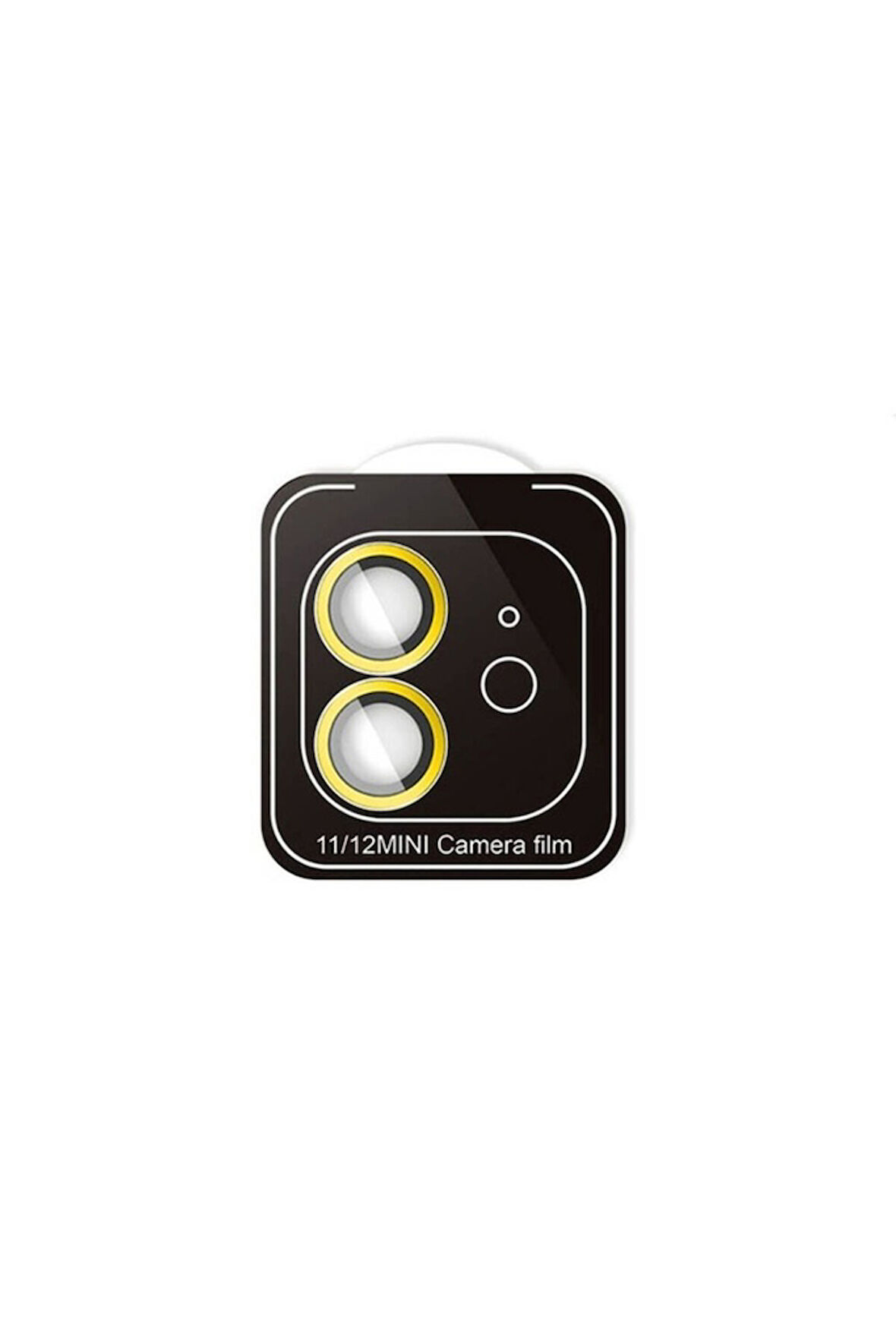 Apple iPhone 11 Uyumlu Zore CL-11 Safir Parmak İzi Bırakmayan Anti-Reflective Kamera Lens Koruyucu Gold