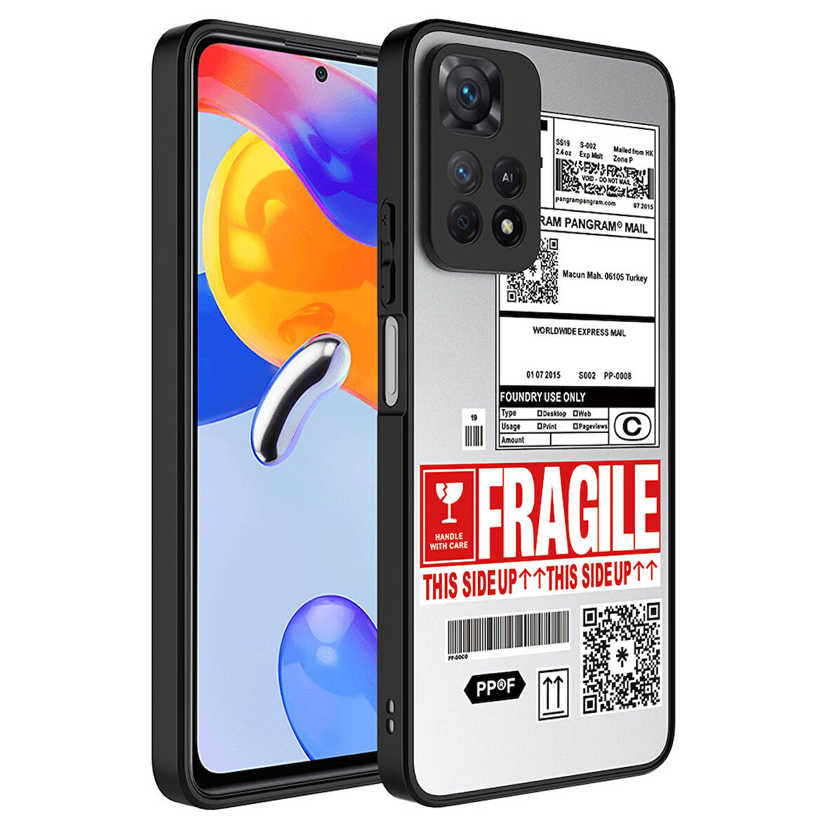 Xiaomi Redmi Note 11 Pro 5G Uyumlu Kılıf Aynalı Desenli Kamera Korumalı Parlak Zore Mirror Kapak Fragile