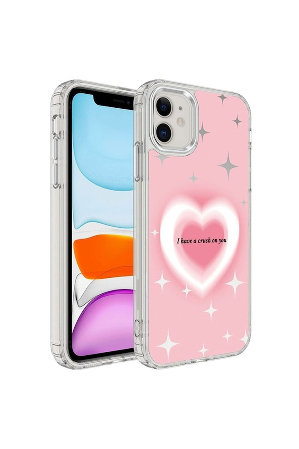 Apple iPhone 11 Uyumlu Kılıf Airbagli Parlak Tasarımlı Zore Mimbo Kapak NO1