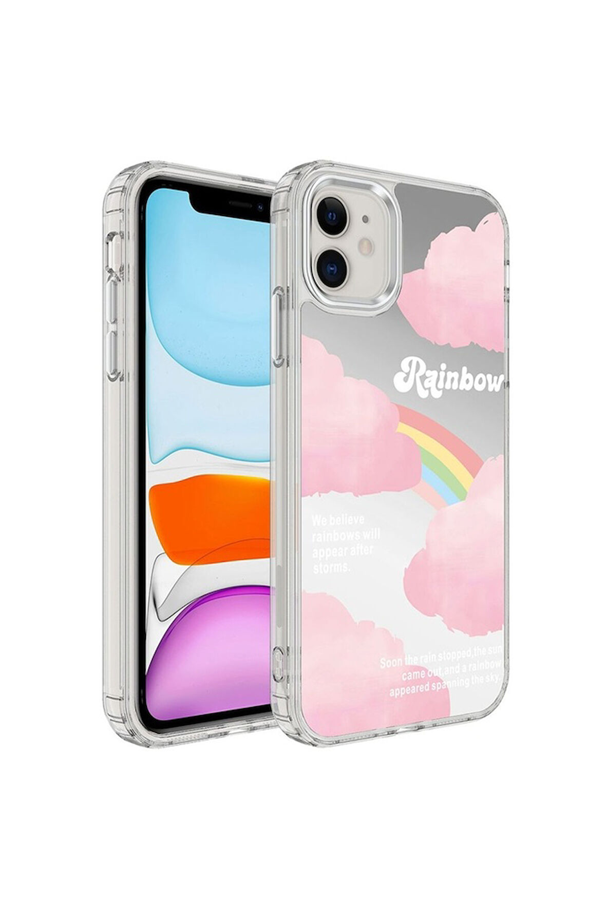 Apple iPhone 11 Uyumlu Kılıf Airbagli Parlak Tasarımlı Zore Mimbo Kapak NO6