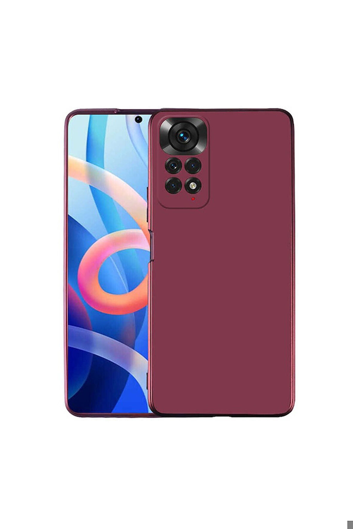 Xiaomi Redmi Note 12 Pro 4G Uyumlu Kılıf Zore Premier Silikon Kapak Mürdüm