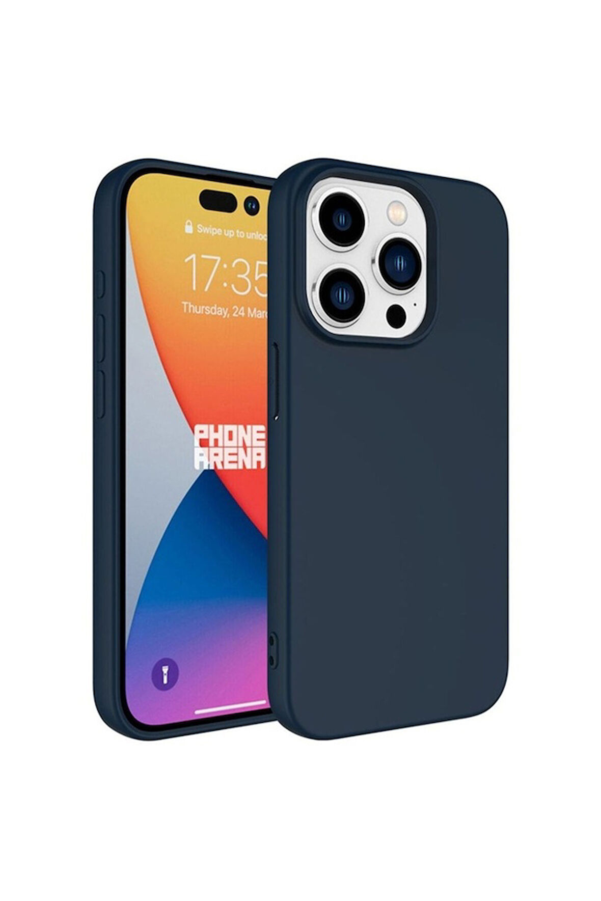 Apple iPhone 15 Pro Uyumlu Kılıf Zore LSR Lansman Kapak Lacivert