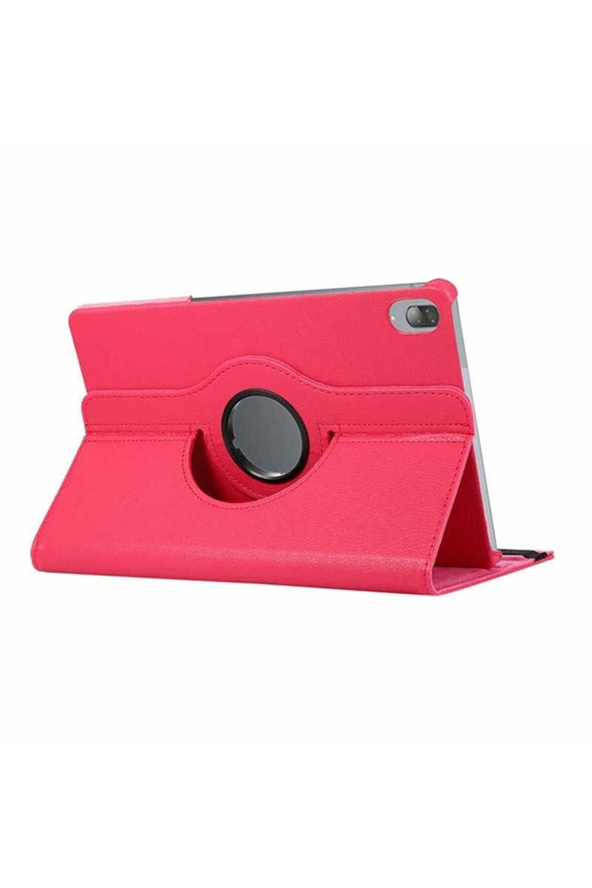 Lenovo Tab P11 Pro 11.2" 2.Nesil Uyumlu Zore Dönebilen Standlı Kılıf Pembe Koyu